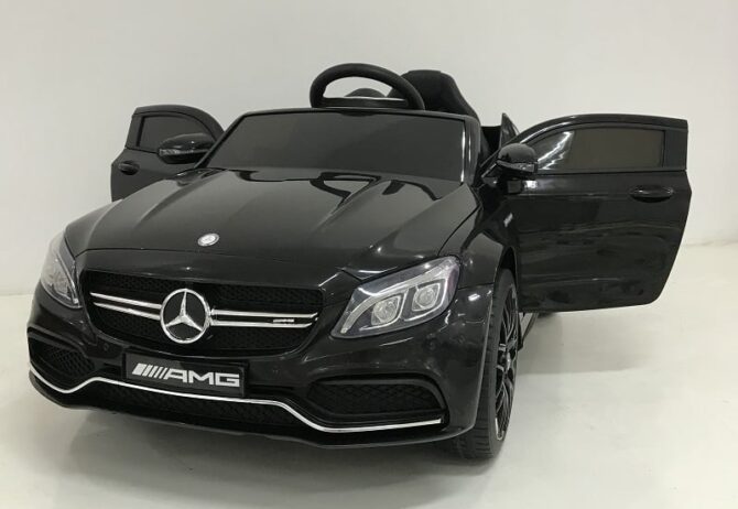 Voiture électrique pour enfant Mercedes C63S noir métallisé