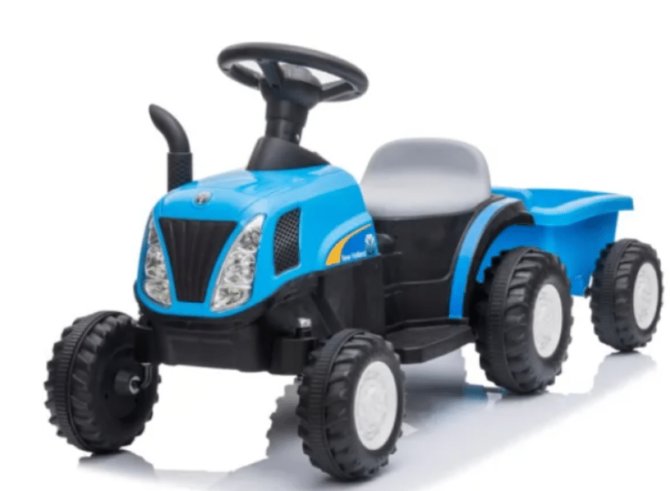 Tracteur Enfant New Holland 12V avec remorque