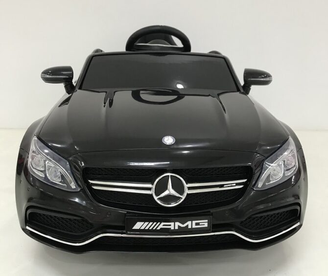 Voiture électrique pour enfant Mercedes C63S noir métallisé – Image 2